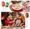 Christmas Silicone Spatula Set of 8 Spatula with Santa Claus Design Spatula for Decorating Christmas Cakes